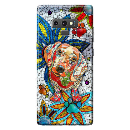 Love Dachshunds Ceramic Pattern Print Phone Case