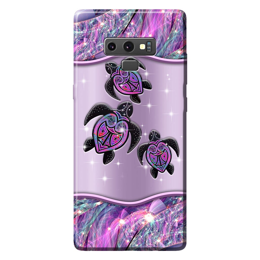 Purple Turtle - Aboriginal Australian Personalized Phone Case