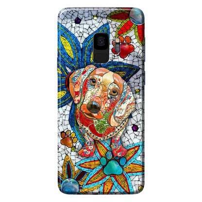 Love Dachshunds Ceramic Pattern Print Phone Case