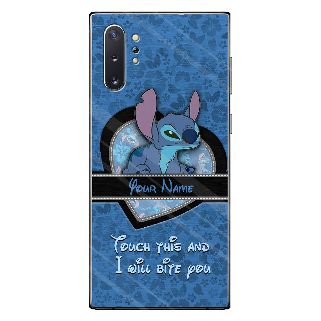 Touch This And I Will Bite You - Personalized Ohana Phone Case