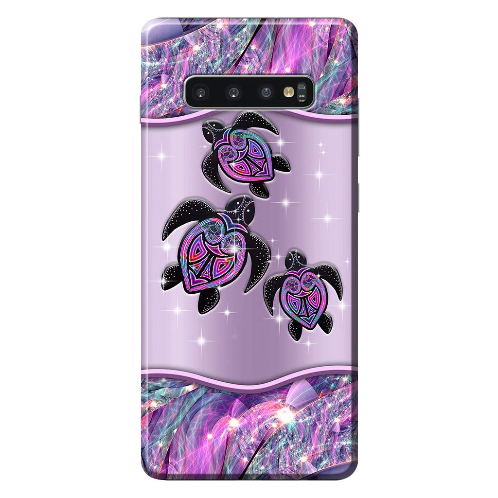 Purple Turtle - Aboriginal Australian Personalized Phone Case