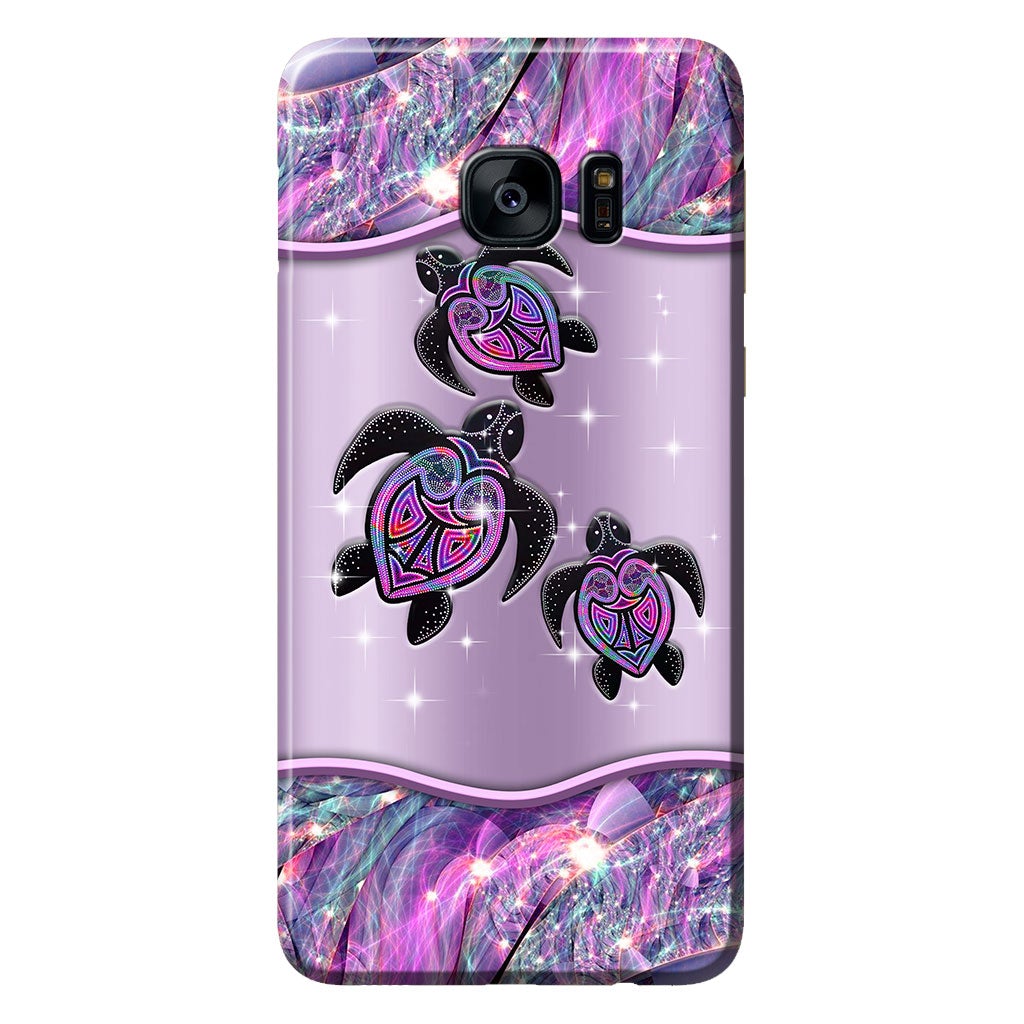 Purple Turtle - Aboriginal Australian Personalized Phone Case