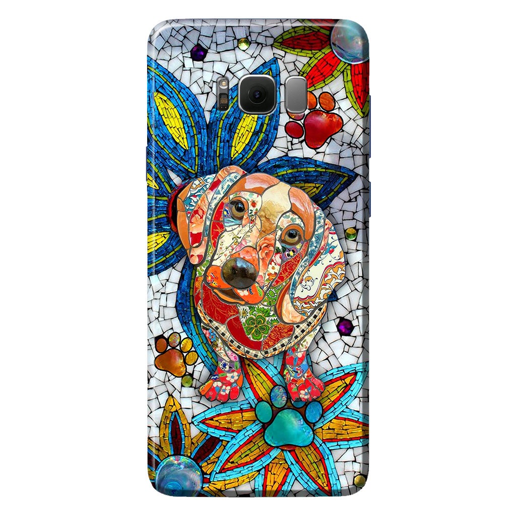 Love Dachshunds Ceramic Pattern Print Phone Case