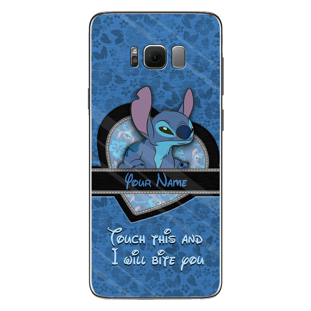 Touch This And I Will Bite You - Personalized Ohana Phone Case