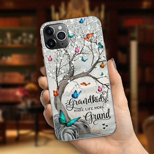 Grandkids Make Life More Grand - Personalized Grandma Phone Case